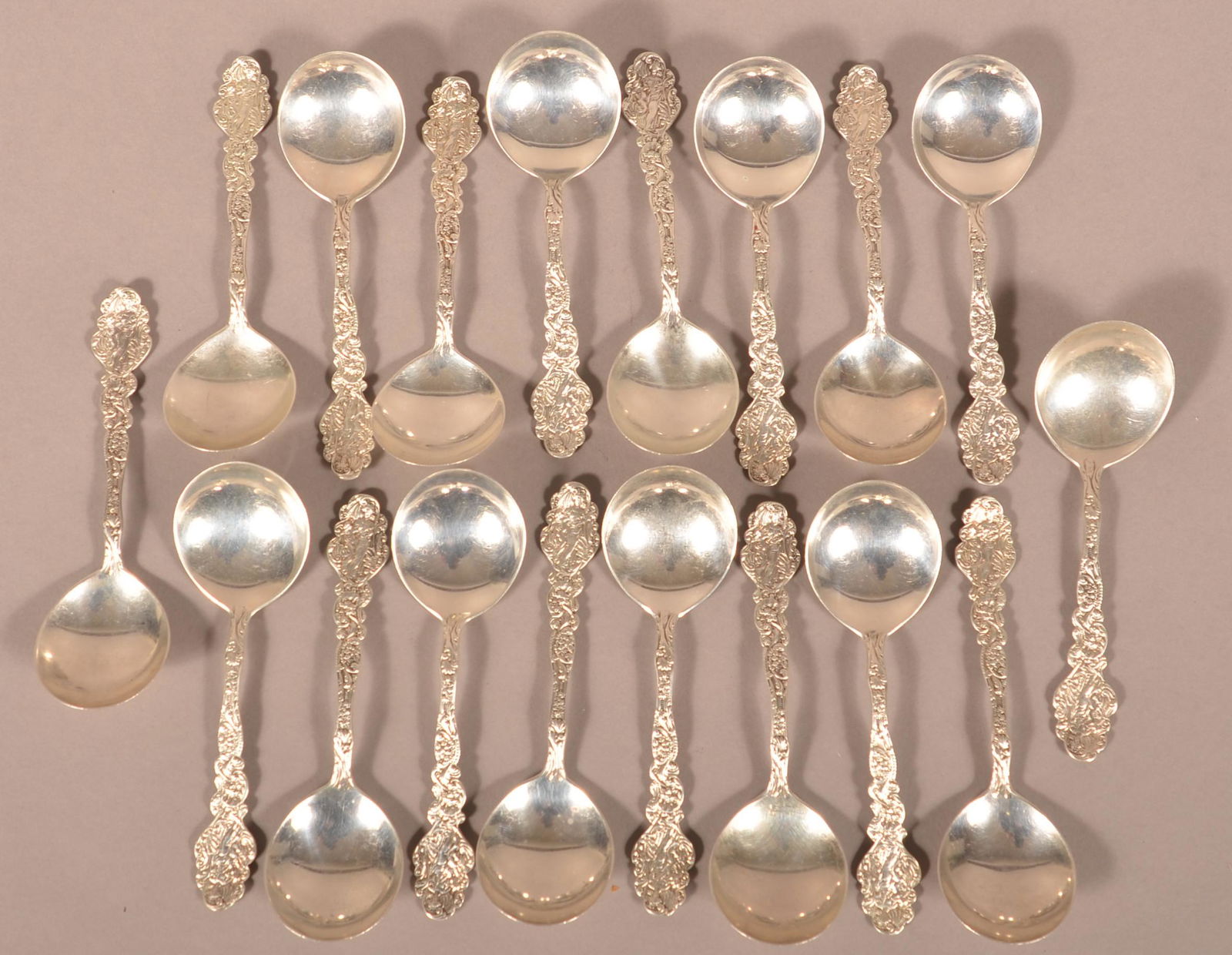 18 Gorham "Versailles" Sterling Silver Bullion Spoons. (1 of 4)
