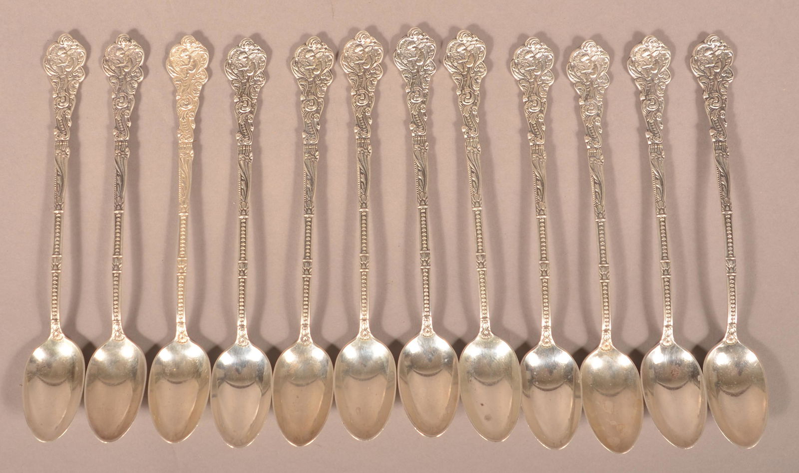 12 Gorham "Versailles" Sterling Silver Ice Tea Spoons. (1 of 4)