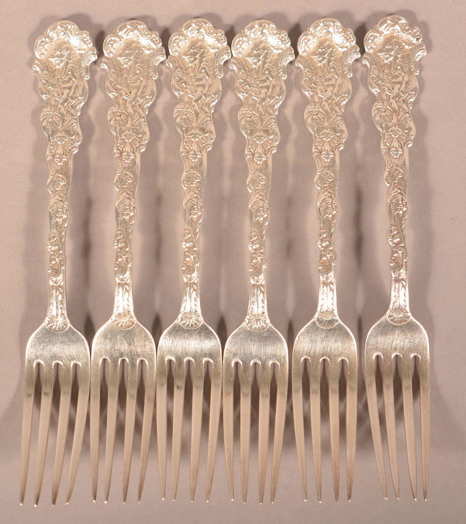 Six Gorham "Versailles" Sterling Silver Dinner Forks. (1 of 4)