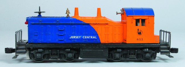 Lionel #611 Jersey Central Switcher, overall good: Lionel #611 Jersey Central Switcher, body damage to entire train.