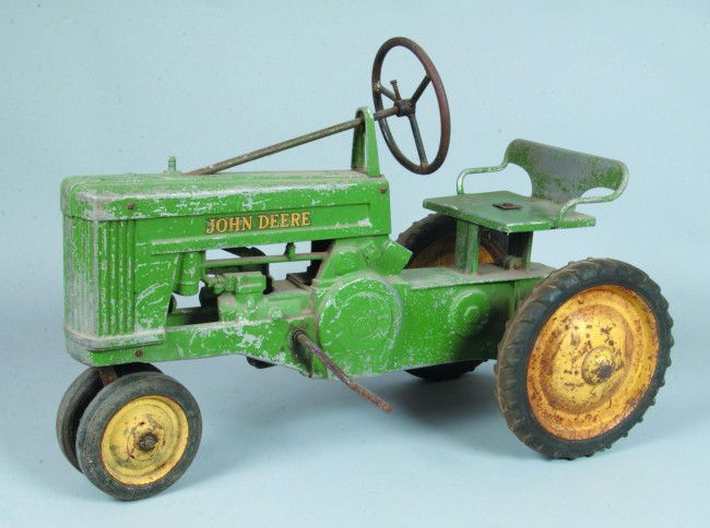 cast aluminum john deere pedal tractor