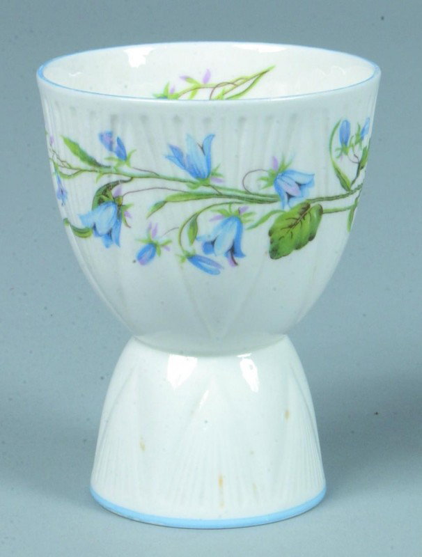 Shelley China Hareball pattern Egg Cup, double for: Shelley China Hareball pattern Egg Cup, double form, 3-5/8" h. x 2-3/4" w., (good).