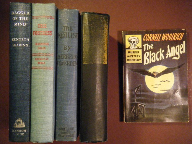 (5 Vintage Mystery Firsts) Dagger of the Mind, by : (5 Vintage Mystery Firsts) Dagger of the Mind, by Kenneth Fearing. Random, NY, (1931), Stated 1st, ink ownership, VG. With: The Realist, by Herbert Flowerdew. John Lane, Lond., 1899, Extrem. Rubbed, o