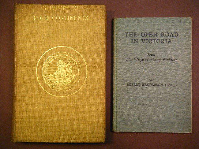 (2 re: Australia (JM Barrie's copy)/New Zealand) T: (2 re: Australia (JM Barrie's copy)/New Zealand) The Open Road in Vicvtorial Being the Ways of Many Walkers by Robert Henderson Croll, Robertson & Mullens, Melbourne, 1928. 8 Illustrations, 1 Map. 1st