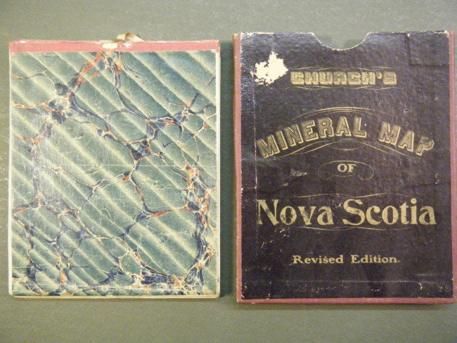 Church's Mineral Map of Nova Scotia by George Earl: Church's Mineral Map of Nova Scotia by George Earl Church, A. (Ambrose) F. Church & Co., Bedford, Halifax County, Nova Scotia, 1901. Revised Edition. (1901). C/r 1889. 31 1/2 x 25 3/4". This folding m