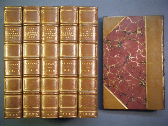 Lives of the Most Eminent Painters, Sculptors, and: Lives of the Most Eminent Painters, Sculptors, and Architects: Translated from the Italian By Giorgio Vasari (Complete in 6 Volumes) by Giorgio Vasari, George Bell and Sons, London, 1888. 12mo. With n