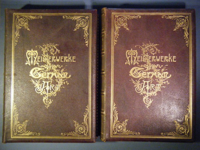 Meisterwerke of German Art (2 Volume Set) by Carl : Meisterwerke of German Art (2 Volume Set) by Carl Thonet Jutsum, George Barrie, Boston, 1883. 1st Edition. Elephant Folio. Copyright 1883-1884. Volume I is Early German, Flemish, and Dutch Painters, 1