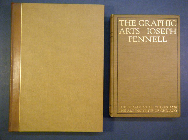 (2 re: Joseph Pennell) Catalogue of the Lithograph: (2 re: Joseph Pennell) Catalogue of the Lithographs of Joseph Pennell by Louis A. Wuerth, Little, Brown, and Company, Boston, 1931. 1st Edition, Limited. 4to. 243pp., 1st edition, limited 110 of 425 n