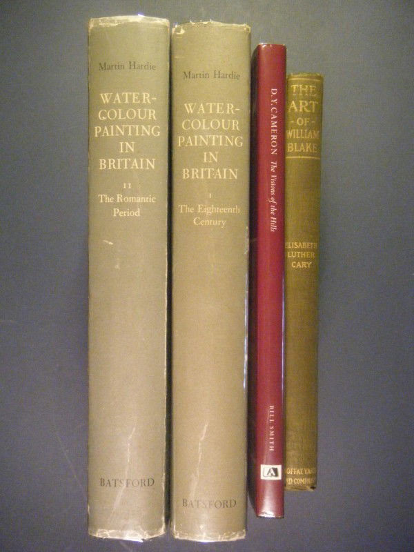 (4 refs on British Artists) The Art of William Bla: (4 refs on British Artists) The Art of William Blake: His Sketch-book, His Water-Colours, His Painted Books by Elisabeth Luther Cary, Moffat, Yard & Company, New York, 1907. 4to. Laid in is a 4-page A