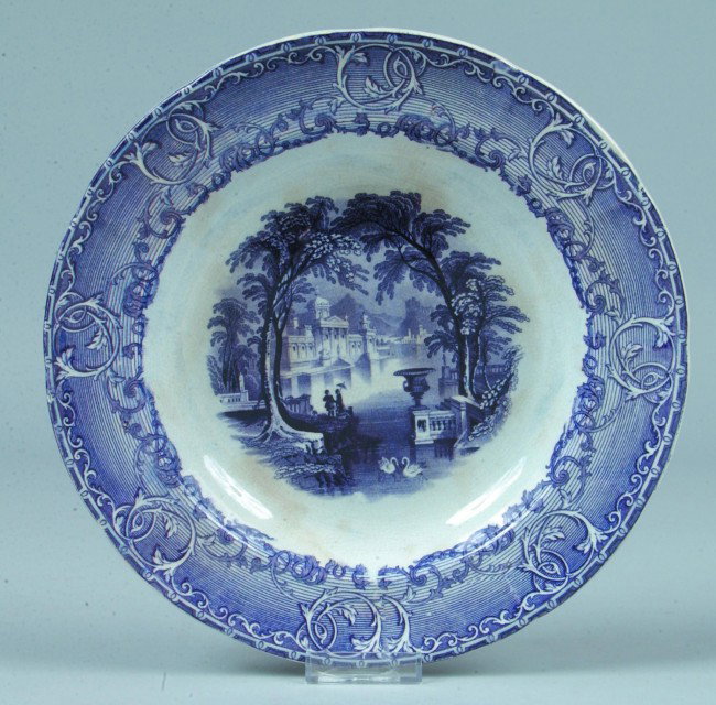 Ironstone Soup Plate; 11"dia.; Marked: "Pearl Ston: Ironstone Soup Plate; 11"dia.; Marked: "Pearl Stone Ware, Venus, PW & Co.", Condition: GOOD