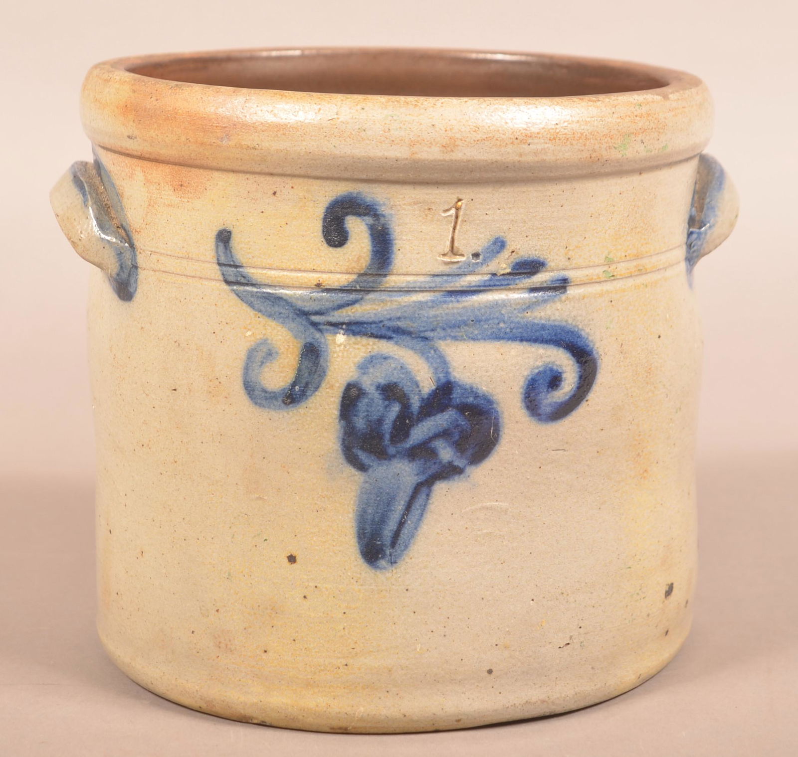 1-Gallon Straight-Sided Stoneware Crock. (1 of 3)