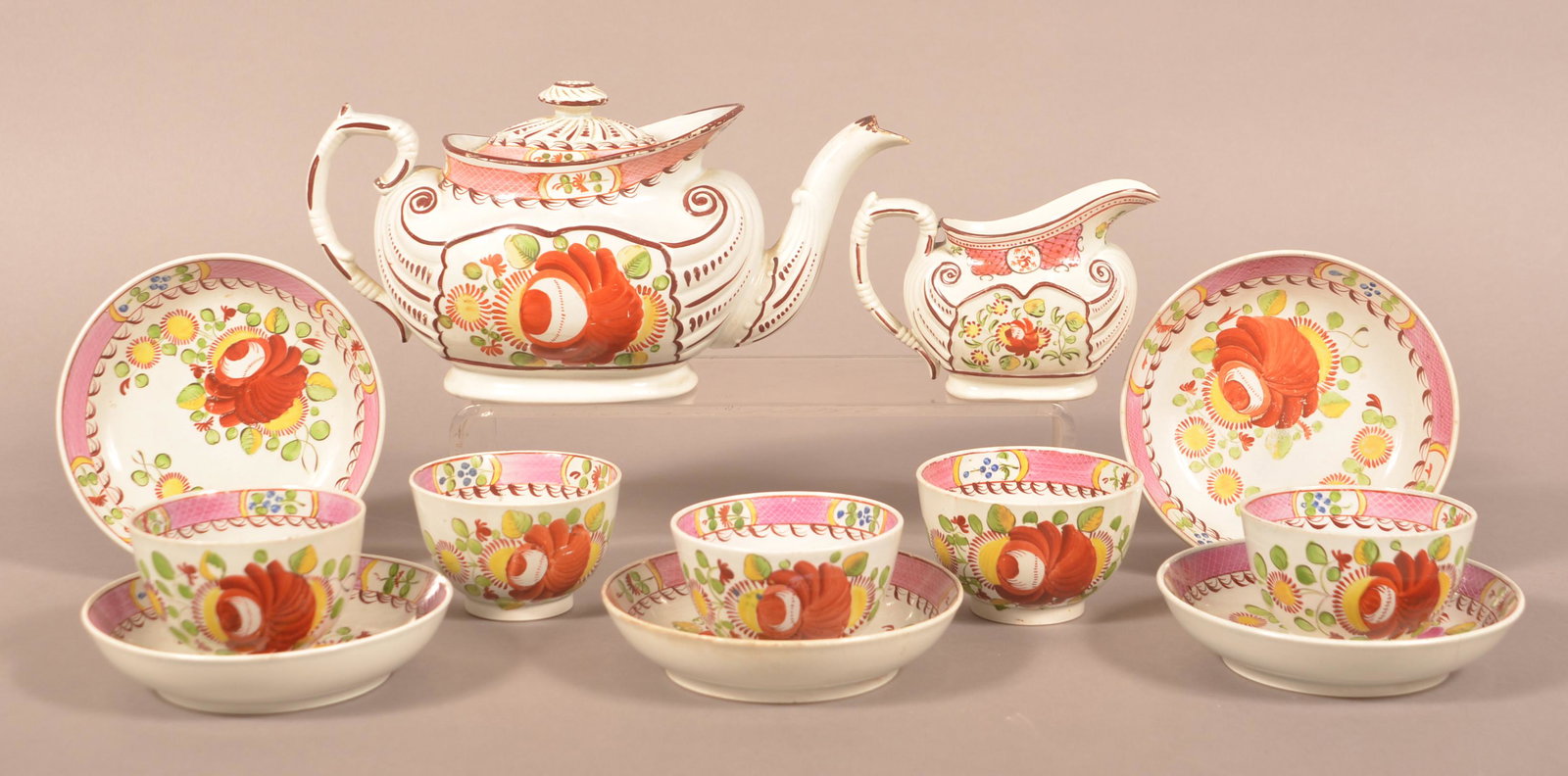Twelve Pieces of Kings Rose Soft Paste China. (1 of 4)