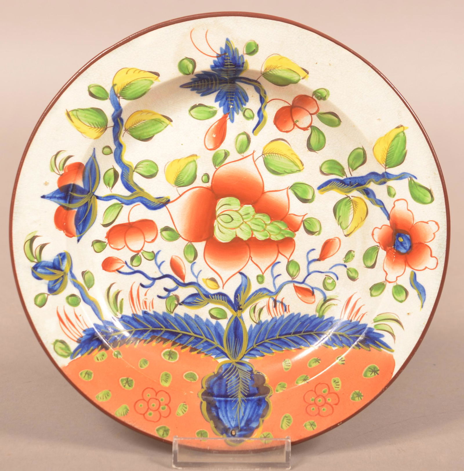 Gaudy Dutch Dove Pattern China Plate. (1 of 2)