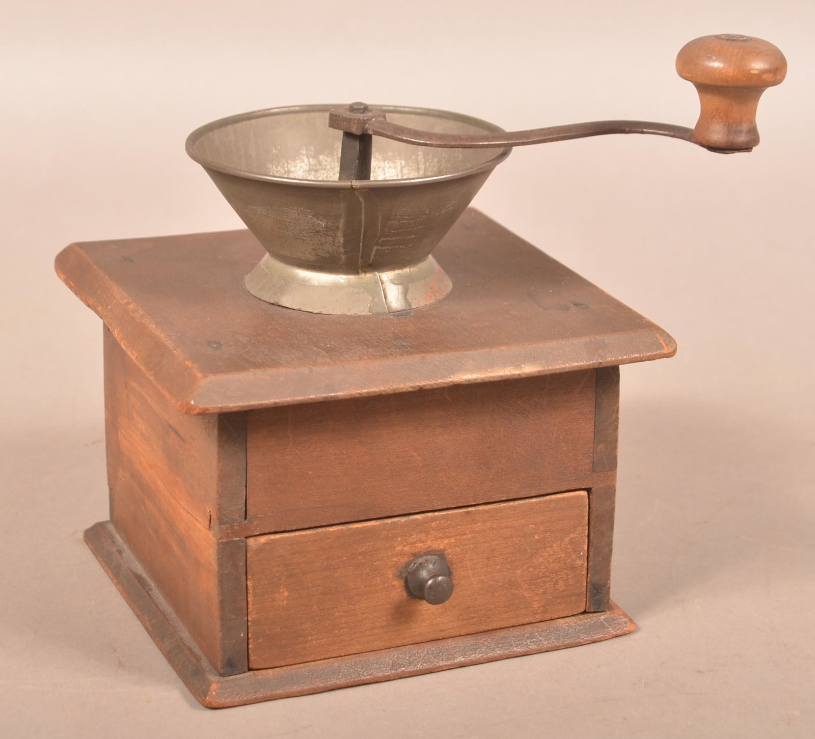 Lancaster Co., PA Tin Mounted Coffee Grinder. (1 of 4)