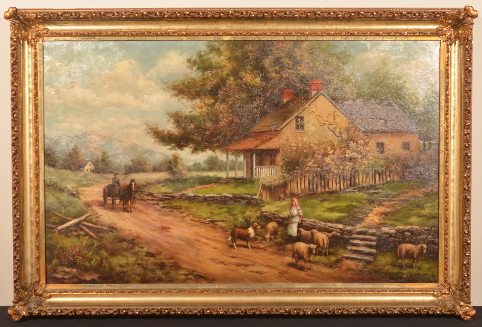 Lillian C. Harpel Oil on Canvas Painting. (1 of 8)