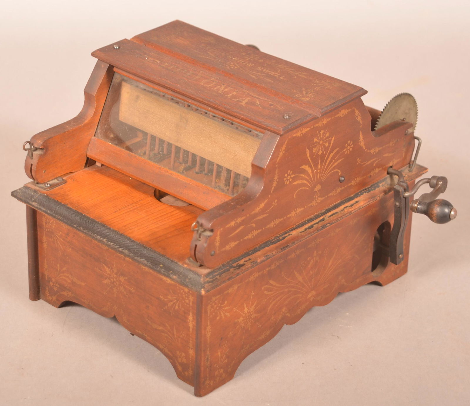 "The Euphonia" Oak Case Roller Organ. (1 of 6)