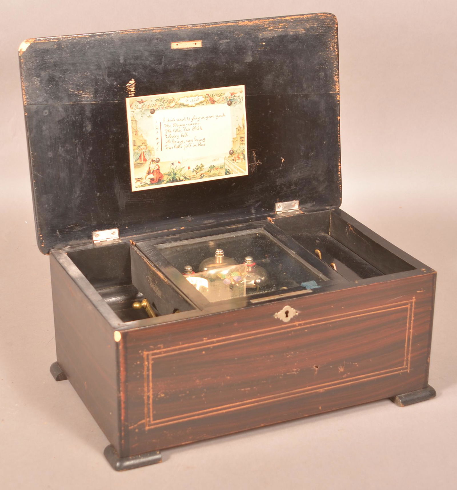 Antique Swiss 6-Tune Music Box. (1 of 5)