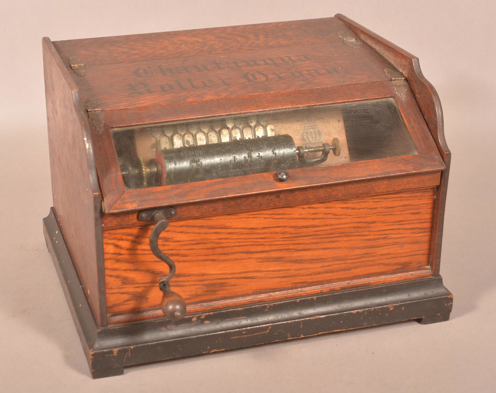 Antique Table-Top "Chautauqua Roller Organ". (1 of 5)