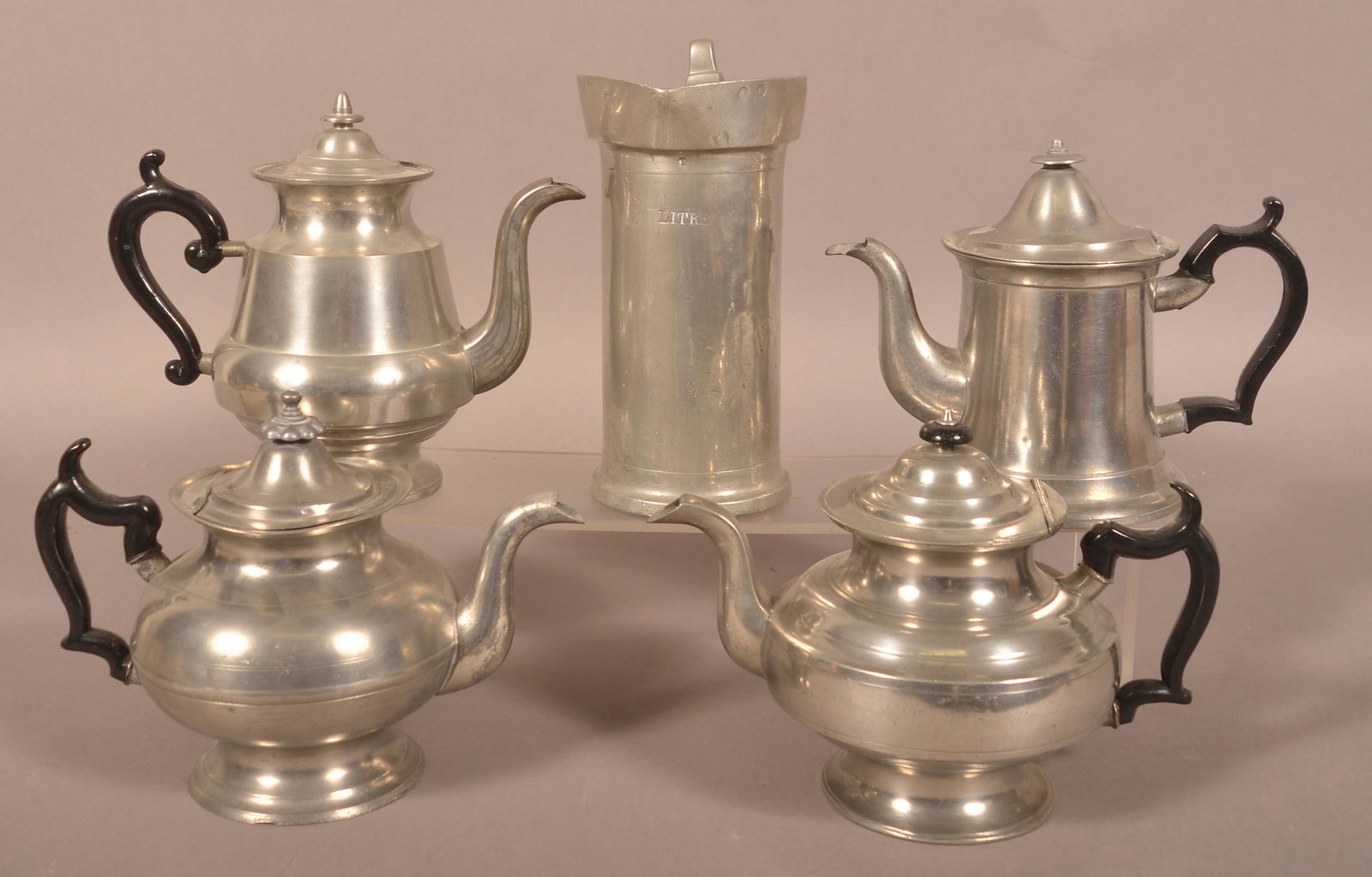 Lot of Antique Pewter Tablewares. (1 of 4)