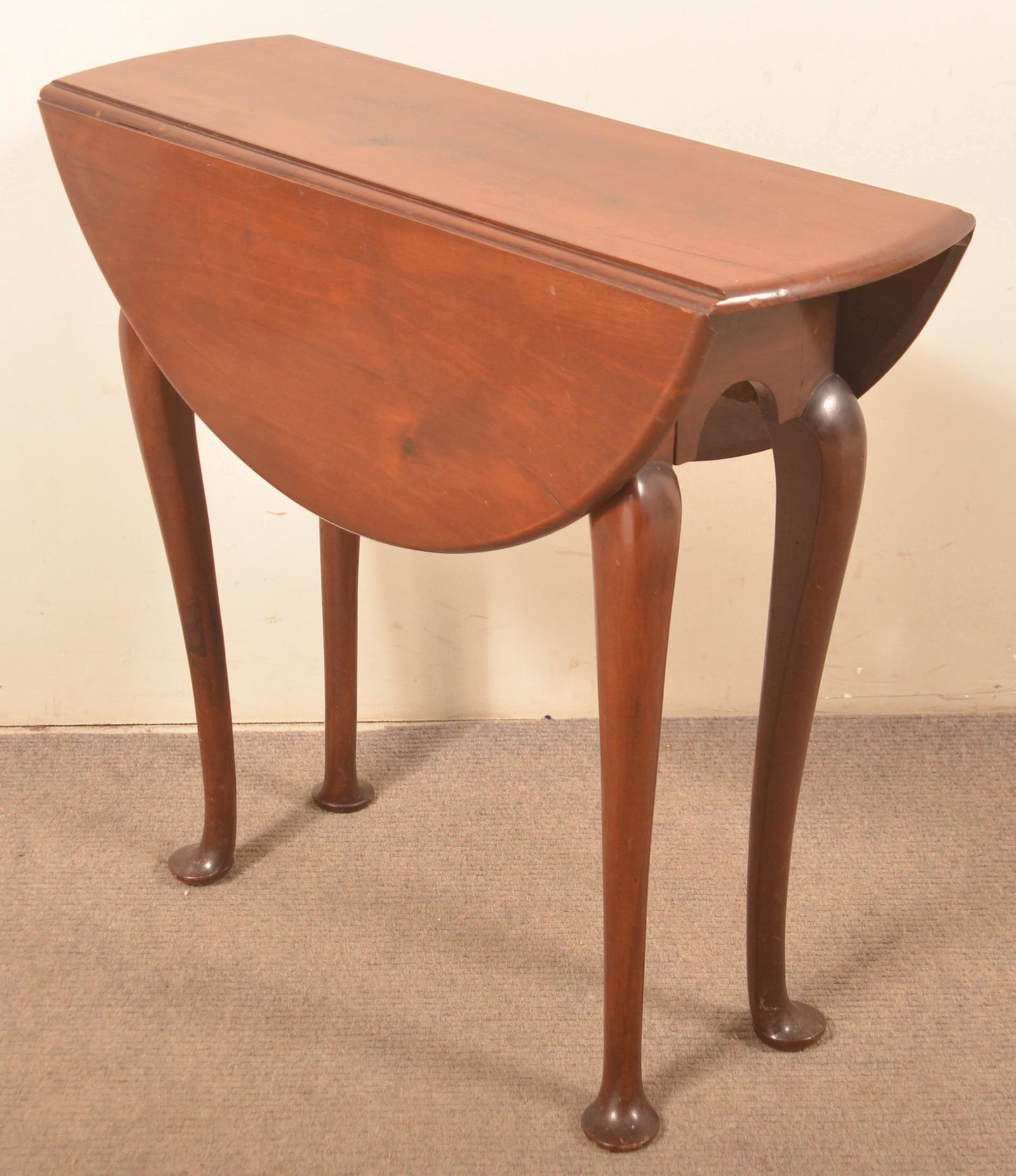 Small Queen Anne Cherry Drop-leaf Table. (1 of 3)