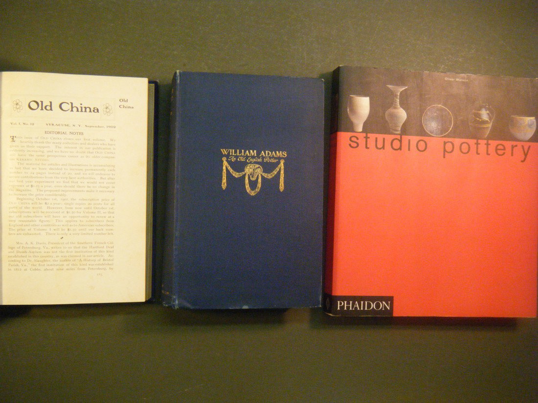 (3 on pottery) STUDIO POTTERY by Oliver Watson. P: (3 on pottery) STUDIO POTTERY by Oliver Watson. Phaidon Press, London, 1993. . Illus Throughout. 4to, 288pp. 1st pb edition with some revisions of attribution dates after the 1990 first. Very light ed