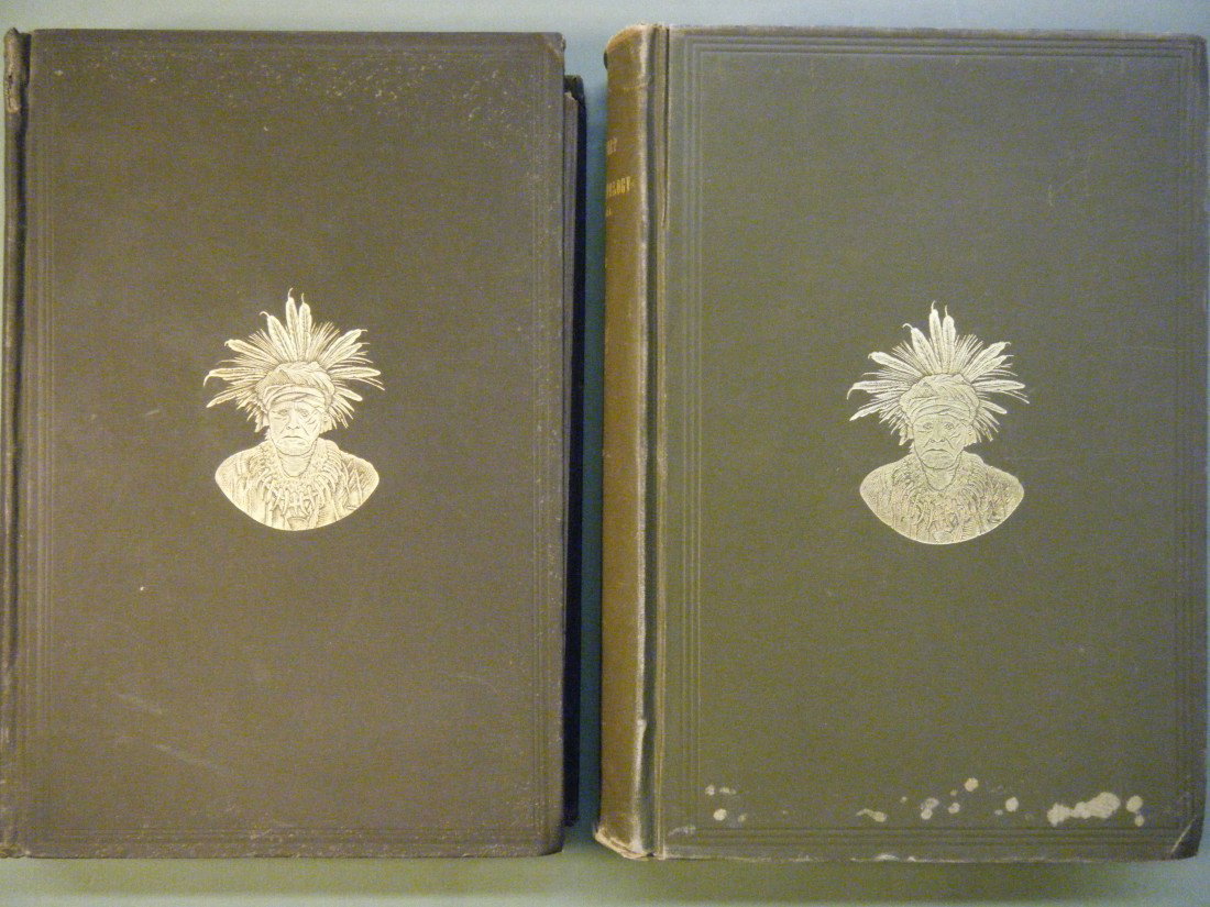 ( TWO BAE Annuals: 5th & 14th(Part I) FIFTH ANNUAL: ( TWO BAE Annuals: 5th & 14th(Part I) FIFTH ANNUAL REPORT OF THE BUREAU OF ETHNOLOGY...1883-'84, by J.W. Powell. Washington, GPO, 1887, 4to, 564 pp., w/2 fold. maps in rear pocket of Cherokee Nation L