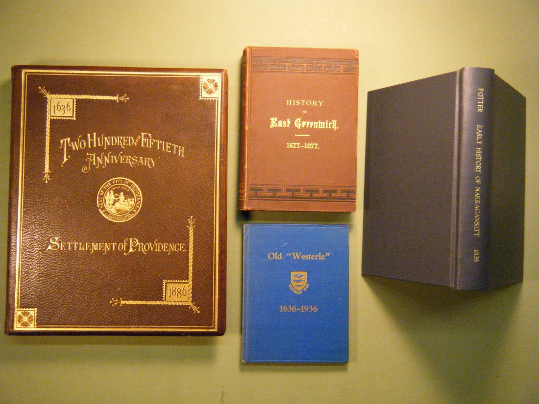 (4 Rhode Island town histories) COLLECTIONS OF THE: (4 Rhode Island town histories) COLLECTIONS OF THE RHODE ISLAND HISTORICAL SOCIETY VOLUME III, Providence, Marshall, Brown, & Co, 1835. Collections of the Rhode Island Historical Society, Volume III. 