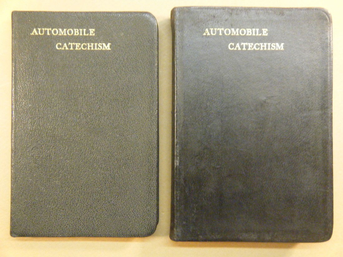 (2nd and 3rd ed. Of the AUTOMOBILE CATECHISM ) Ex: (2nd and 3rd ed. Of the AUTOMOBILE CATECHISM ) Exceptionally nice, clean, tight, examples of Forrest June's classic "Bible" of the automobile industry at its birth. Both bound in limp b