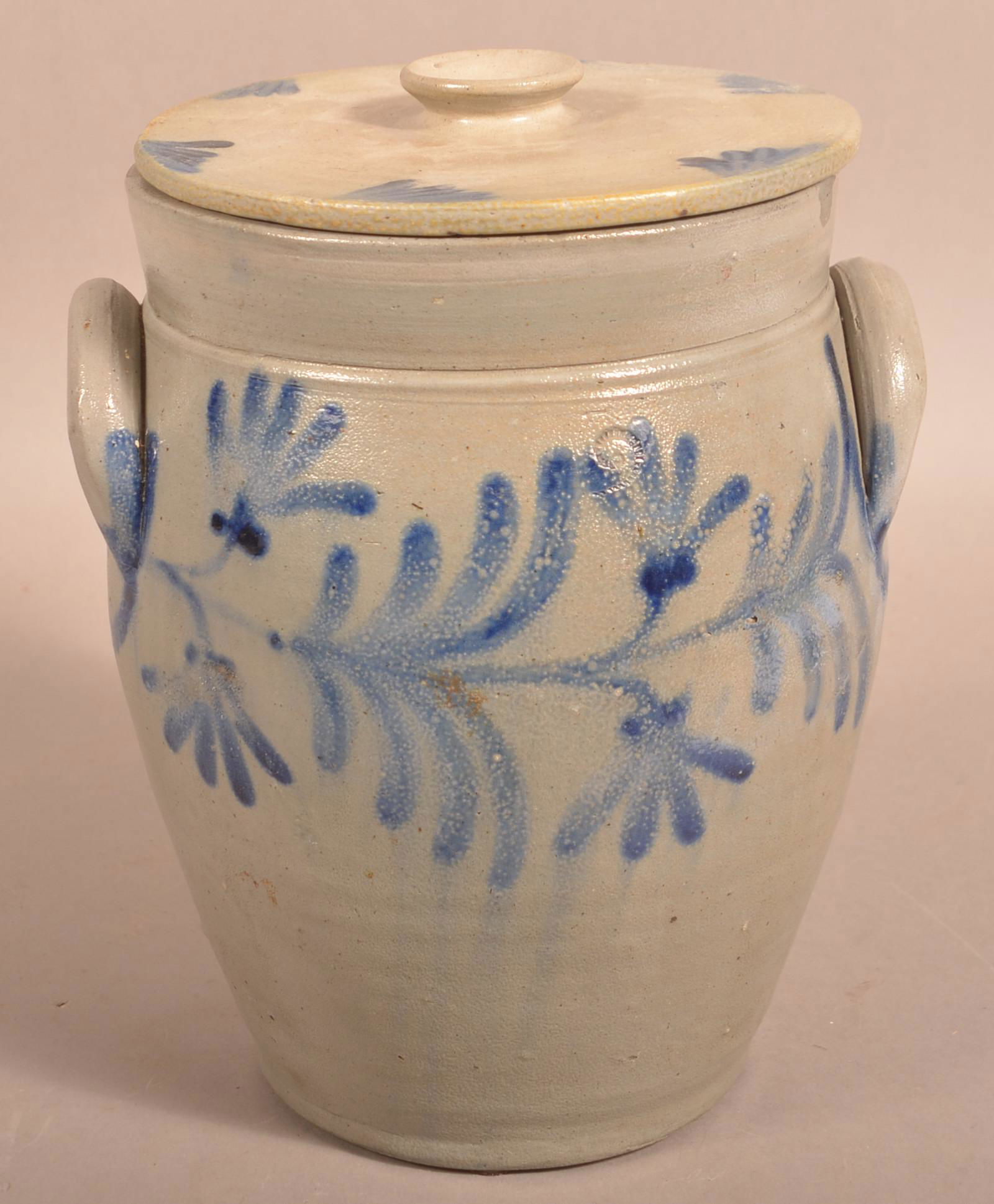 19th Century 2-Gallon Stoneware Crock. (1 of 6)