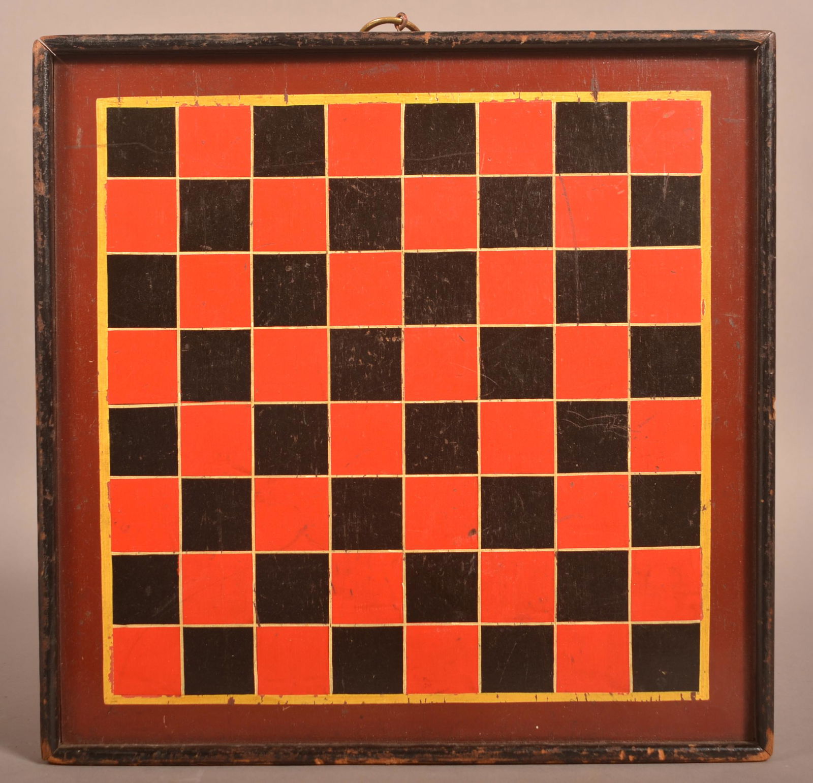 Antique Painted Wood Gameboard. (1 of 4)