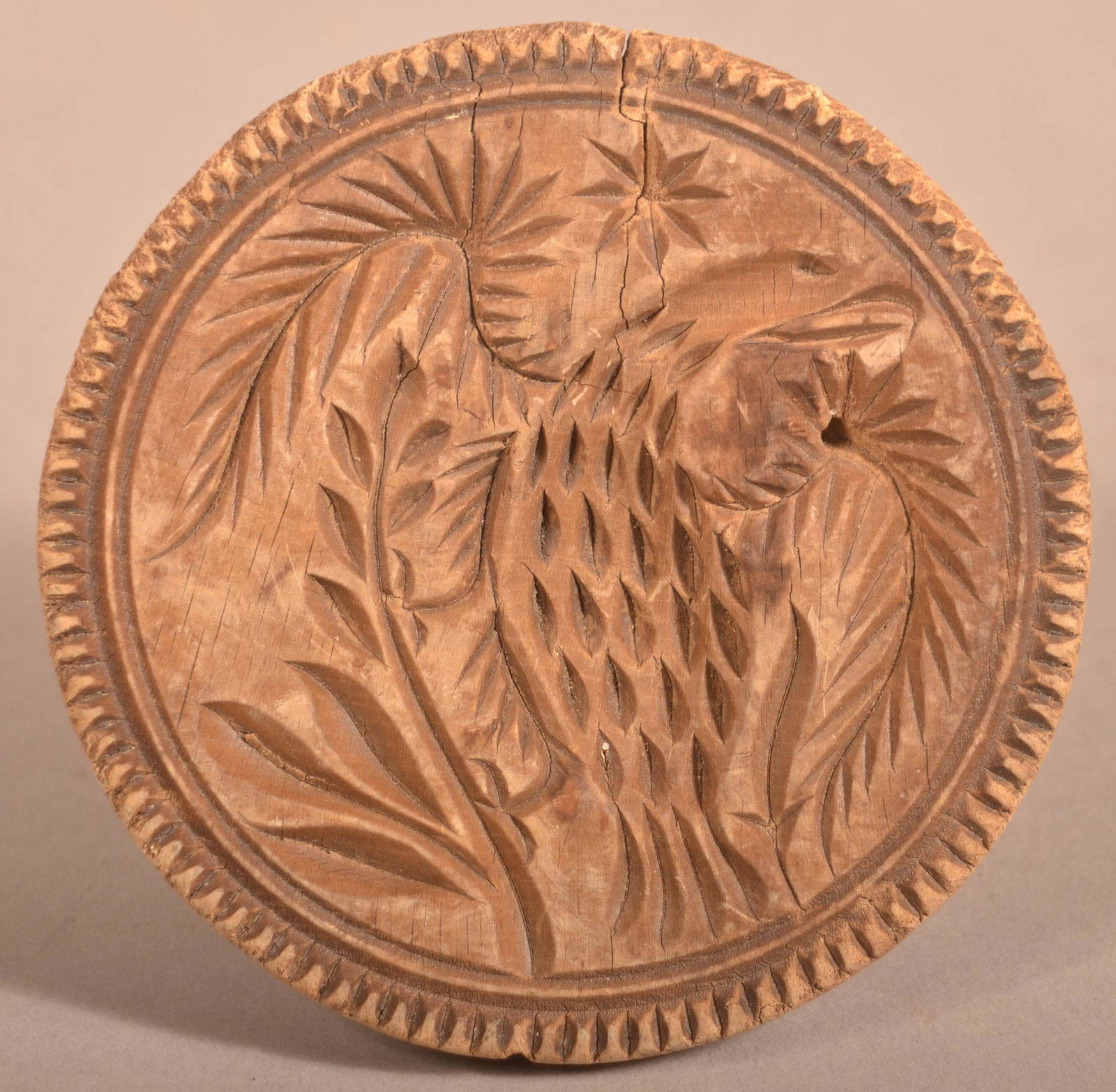 Pennsylvania 19th Century Eagle Butter Print. (1 of 3)