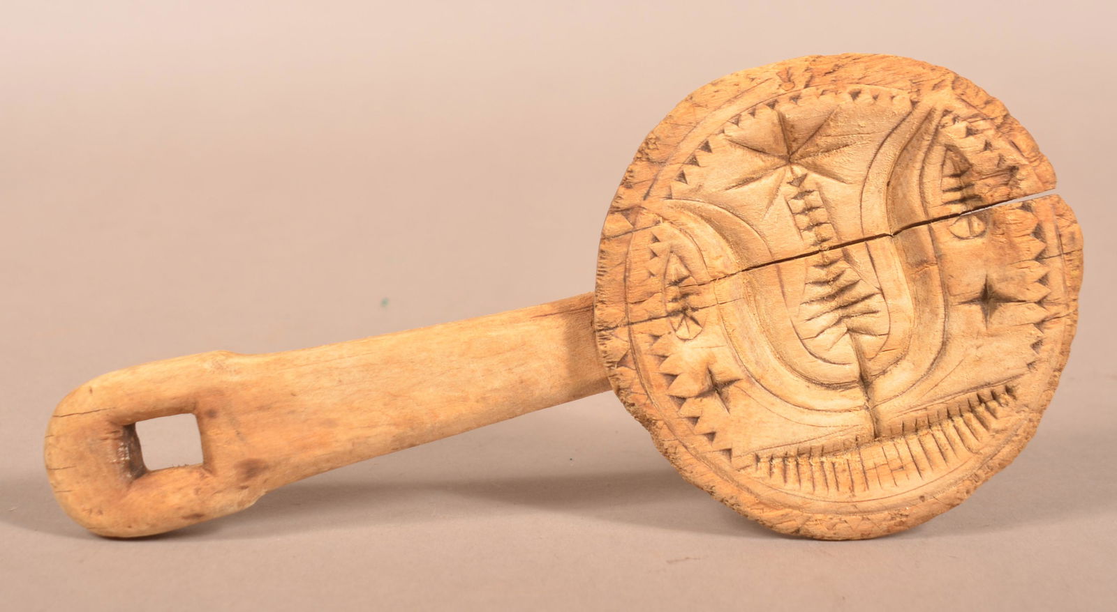 Primitive Stylized Tulip Lollipop Butter Print. (1 of 4)