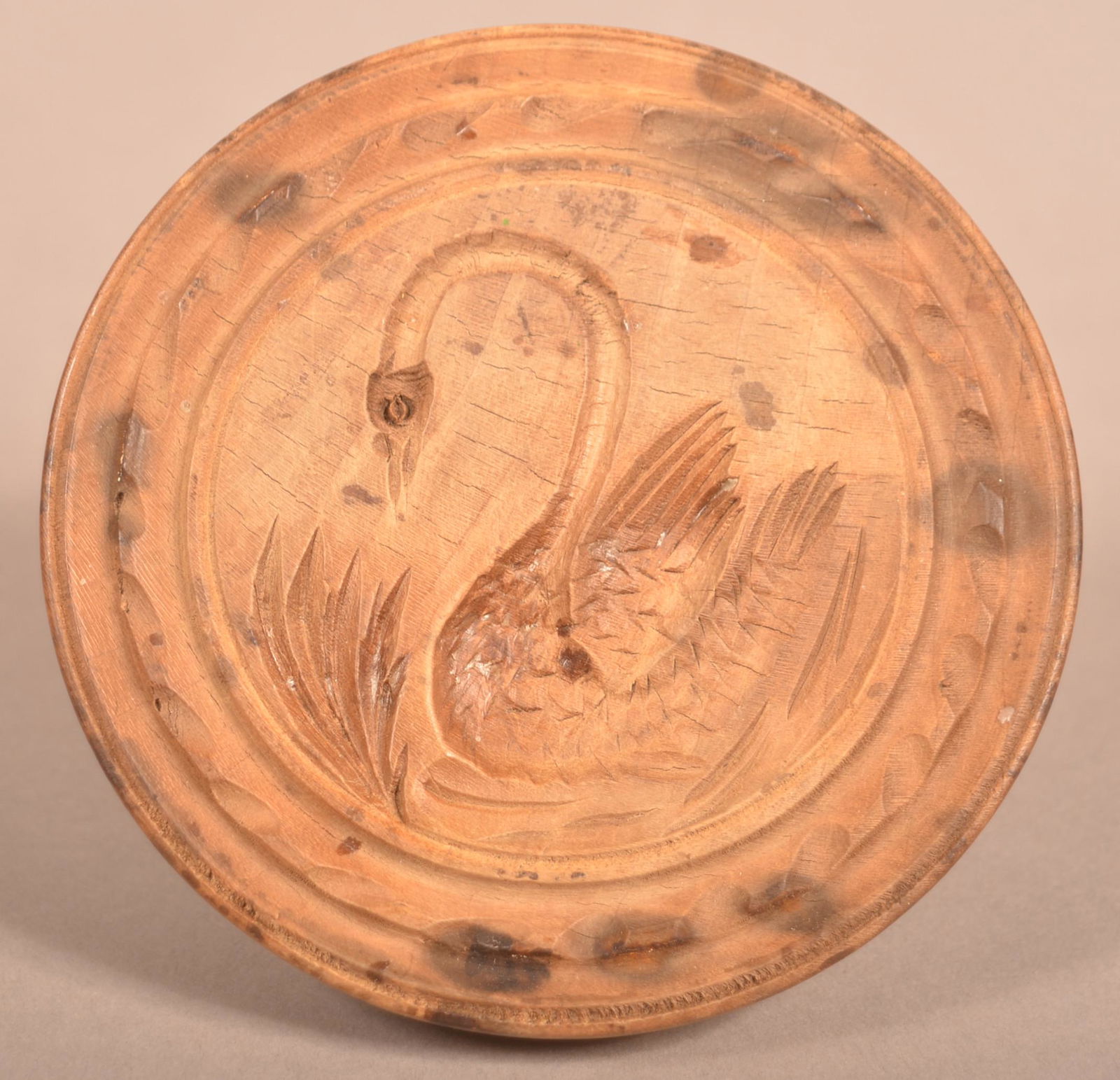 19th Century Swan Butter Print. (1 of 3)