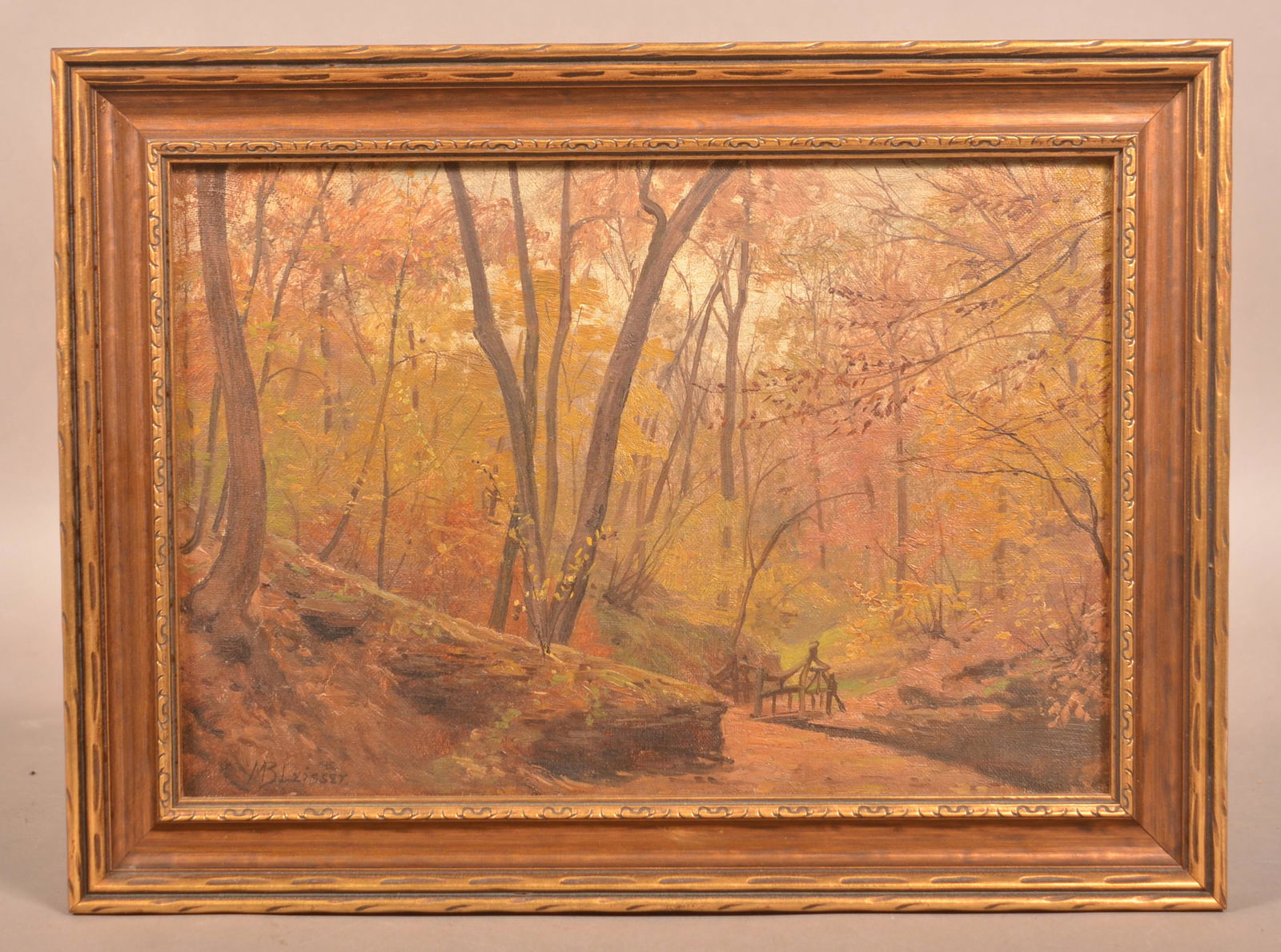 M.B. Leisser Oil on Artist Board Painting. (1 of 4)