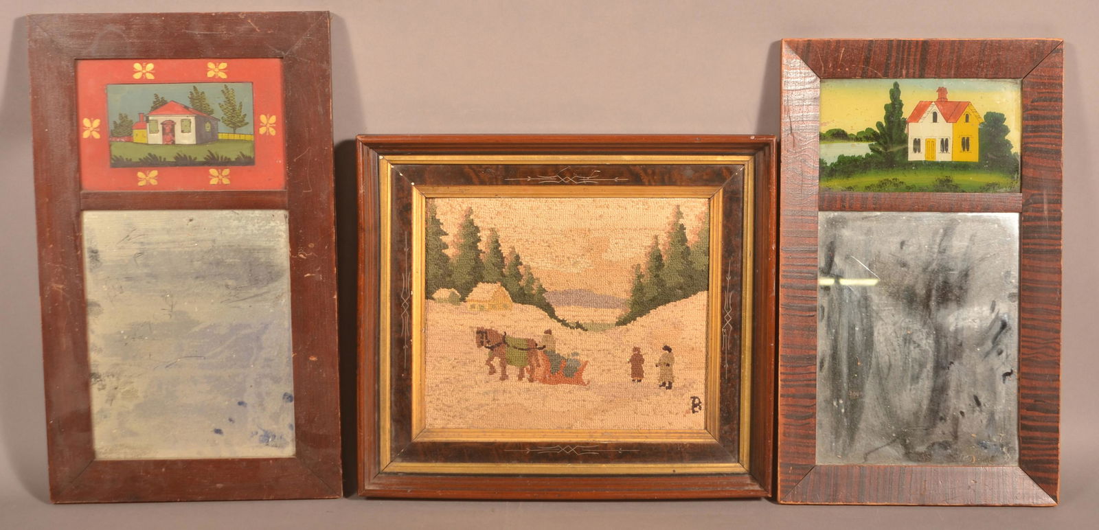 Three Antique/Vintage Framed Items. (1 of 4)