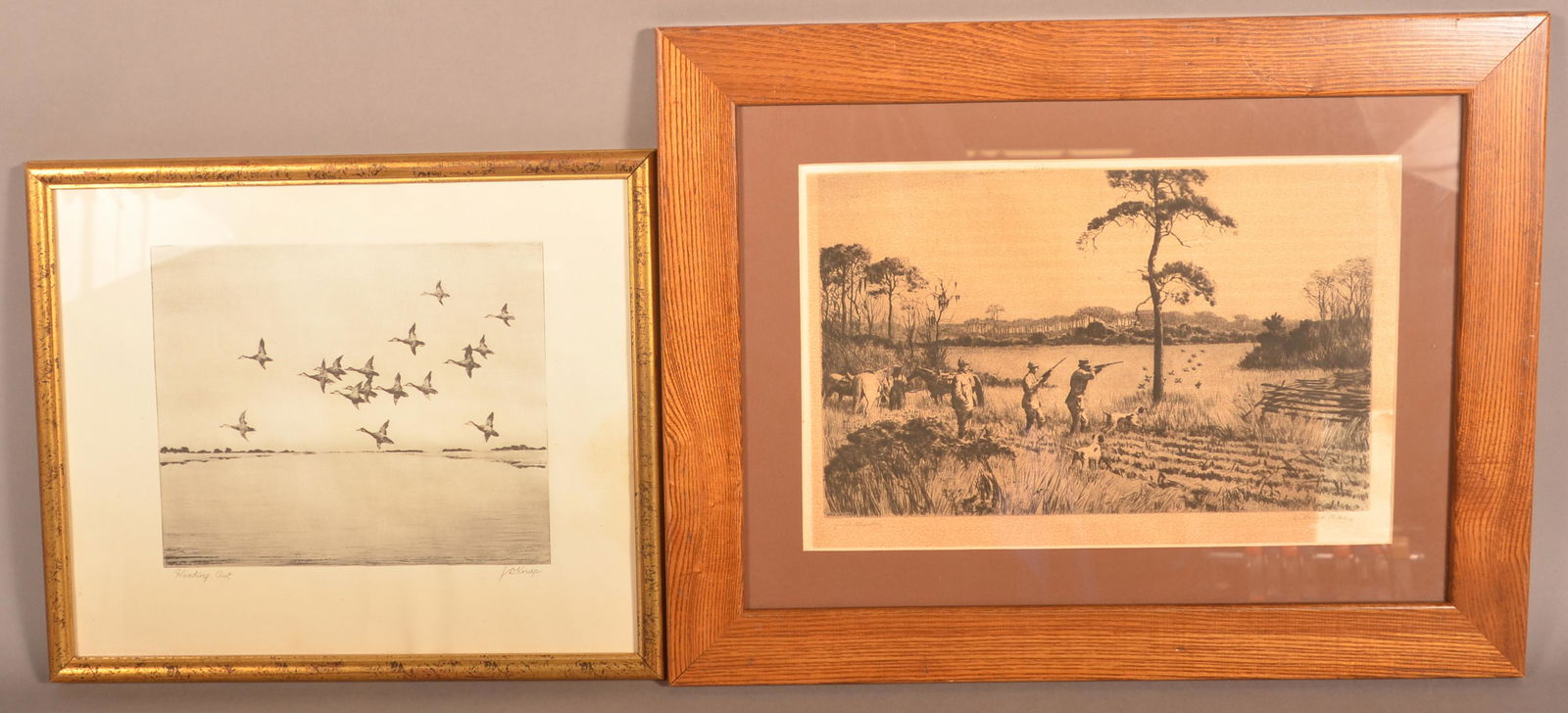 Two American Wildlife Etchings By Knap & Ripley. (1 of 4)