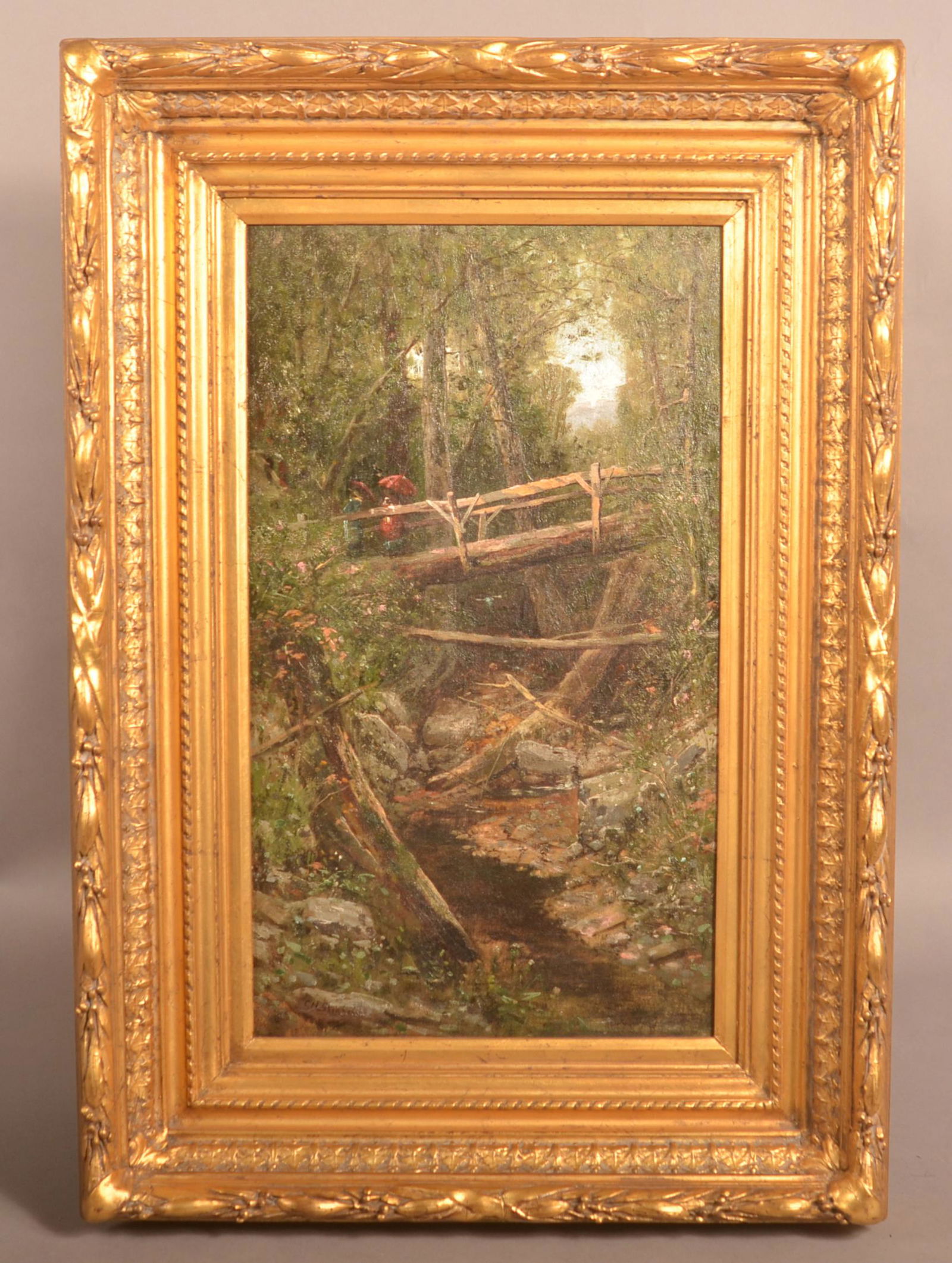 C.H. Shearer Oil On Canvas Landscape Painting. (1 of 4)