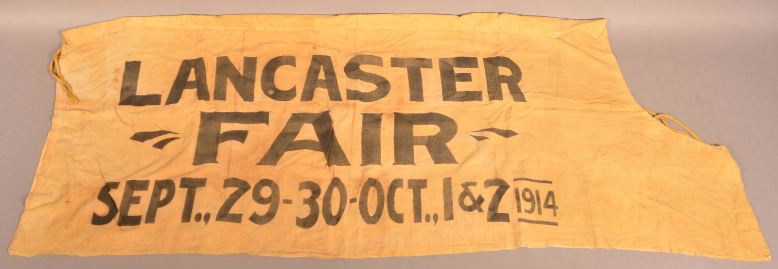 Lancaster (PA) 1914 Fair Cloth Banner. (1 of 4)