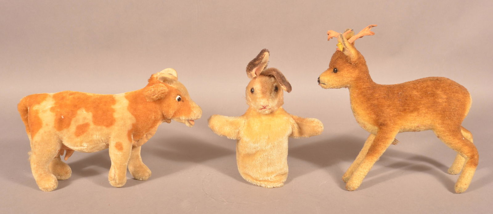 Three Various Vintage Steiff Stuffed Animals. (1 of 6)