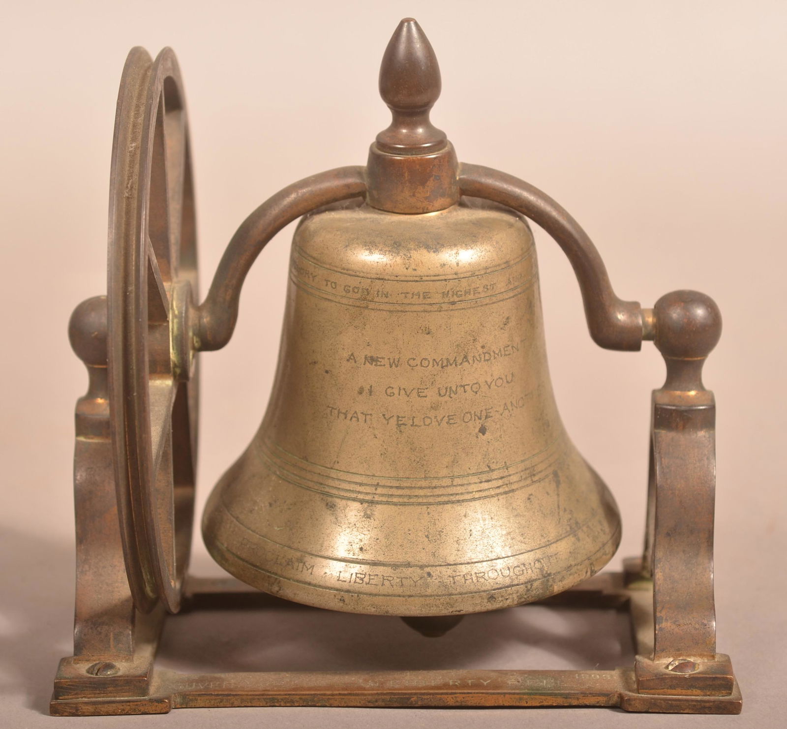 American Late 19th Century Brass Church Bell. (1 of 4)