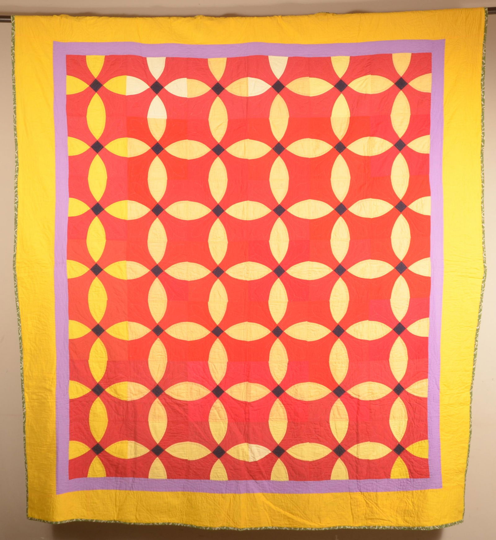 Antique Geometric Pattern Patchwork Quilt. (1 of 4)
