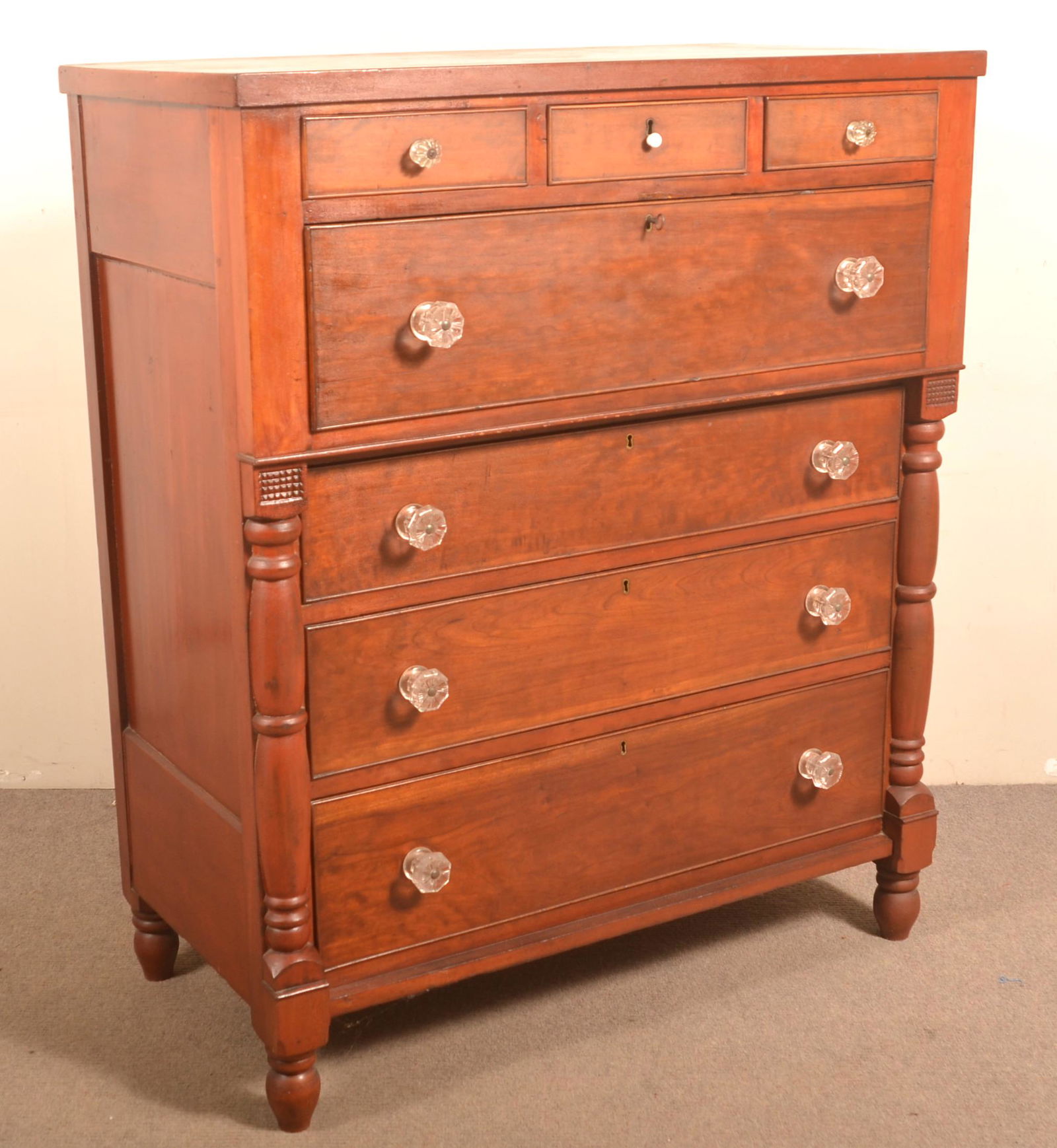 American Empire Cherry Chest of Drawers. (1 of 4)