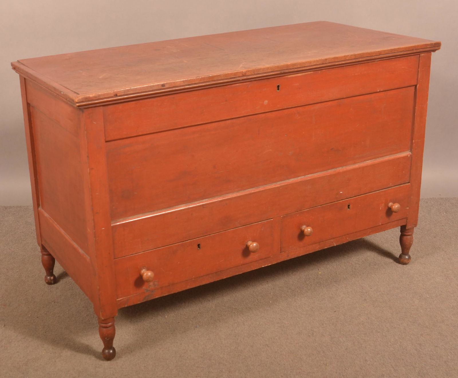 Pennsylvania Sheraton Cherry Blanket Chest. (1 of 4)
