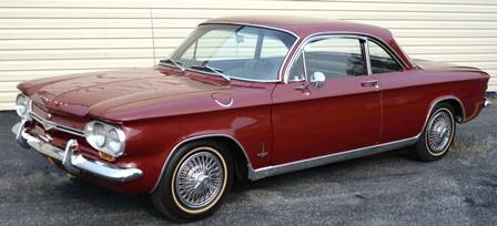 1964 Chevrolet Corvair Monza Coupe.: 1964 Chevrolet Corvair Monza Coupe.Restored in 2000, driven very little after restoration, also includes chrome trim rain guards and other extras with original hubcaps included. The Chevrolet Corvair