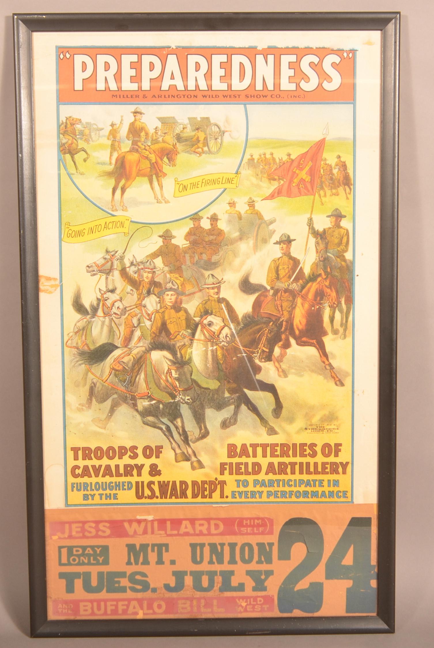 "Preparedness" Miller & Arlington Wild West Show Poster. (1 of 4)