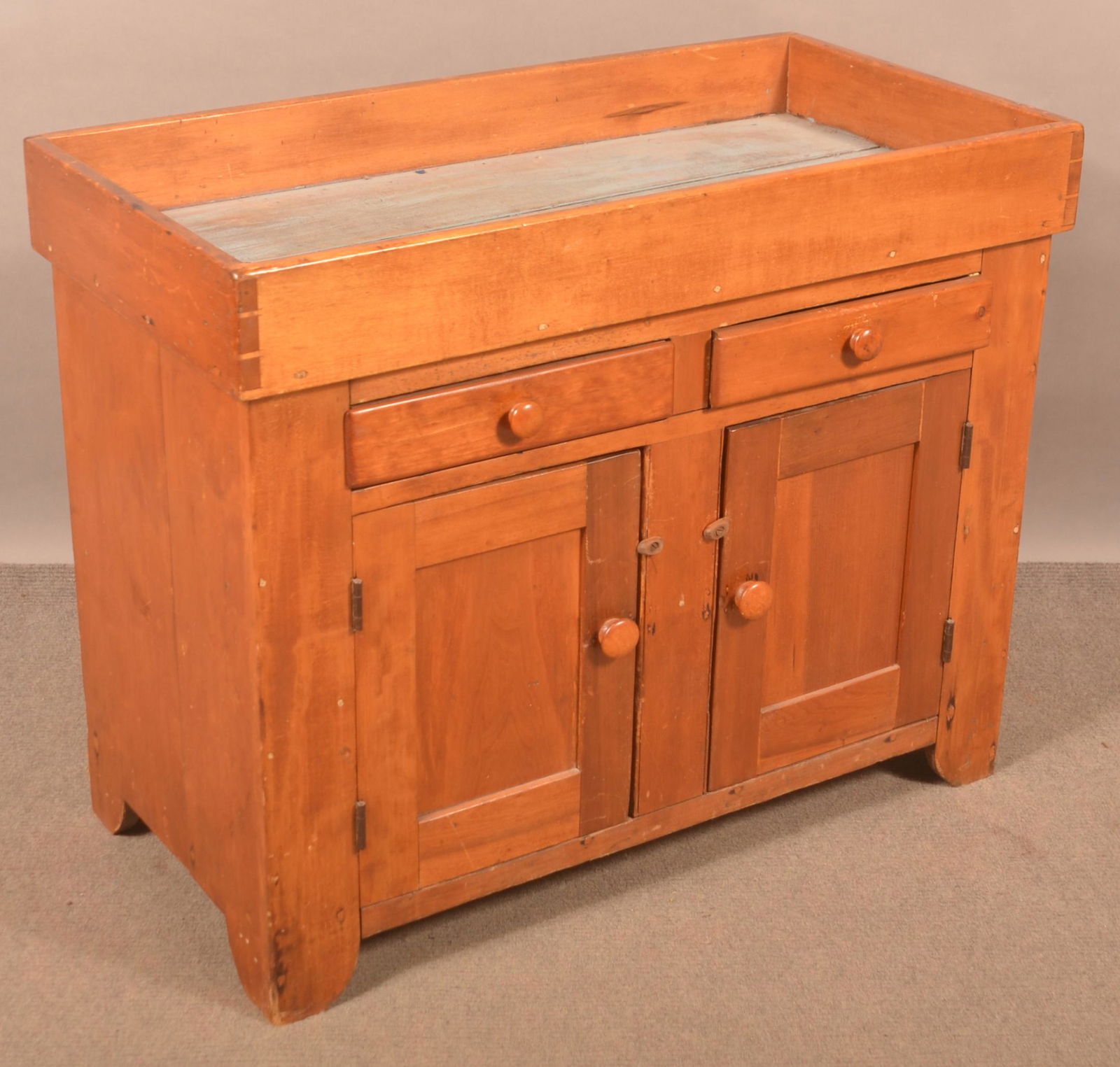 Small Size 19th Century Softwood Drysink. (1 of 4)