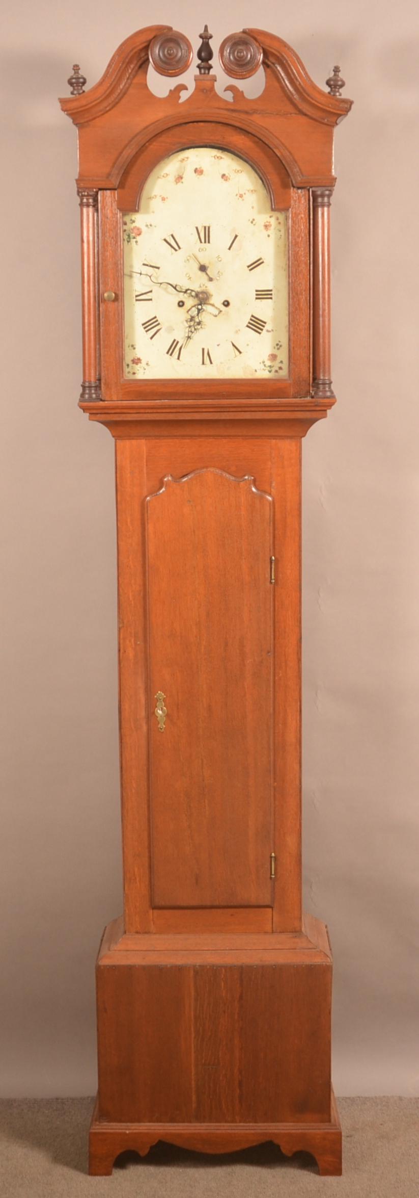 English Oak Tall Case Clock with 8-Day Movement. (1 of 7)