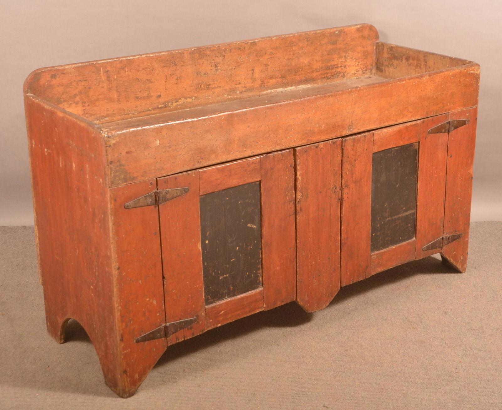 Primitive Painted Softwood Antique Drysink. (1 of 4)