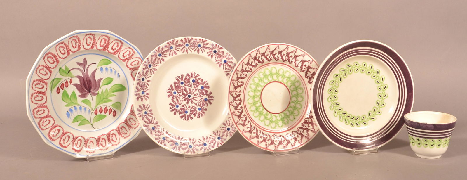 Lot of Stick Spatter Ironstone China. (1 of 3)