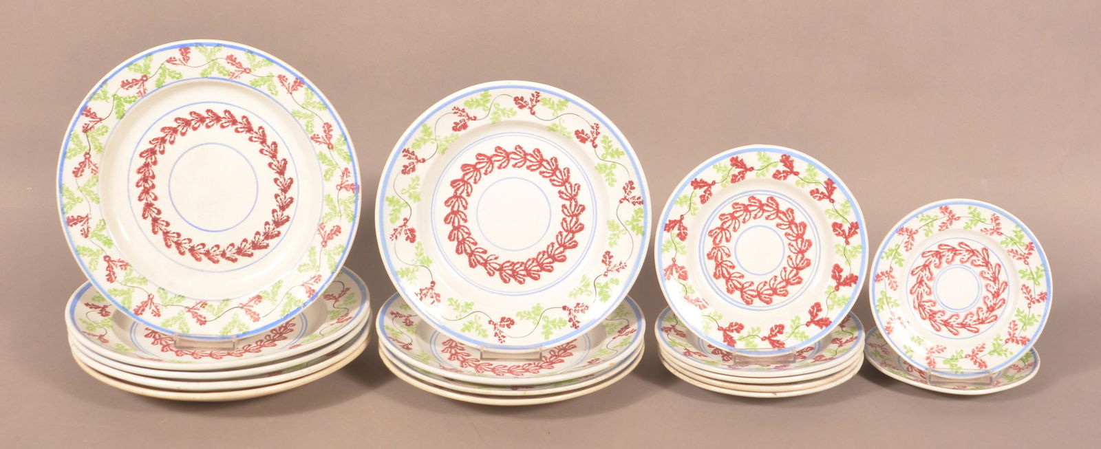 Sixteen Stick Spatter Ironstone China Plates. (1 of 5)